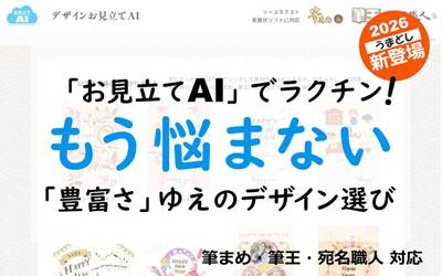 「お見立てAI」でラクチン！もう悩まない「豊富さ」ゆえのデザイン選び